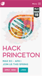 Mobile Screenshot of hackprinceton.com